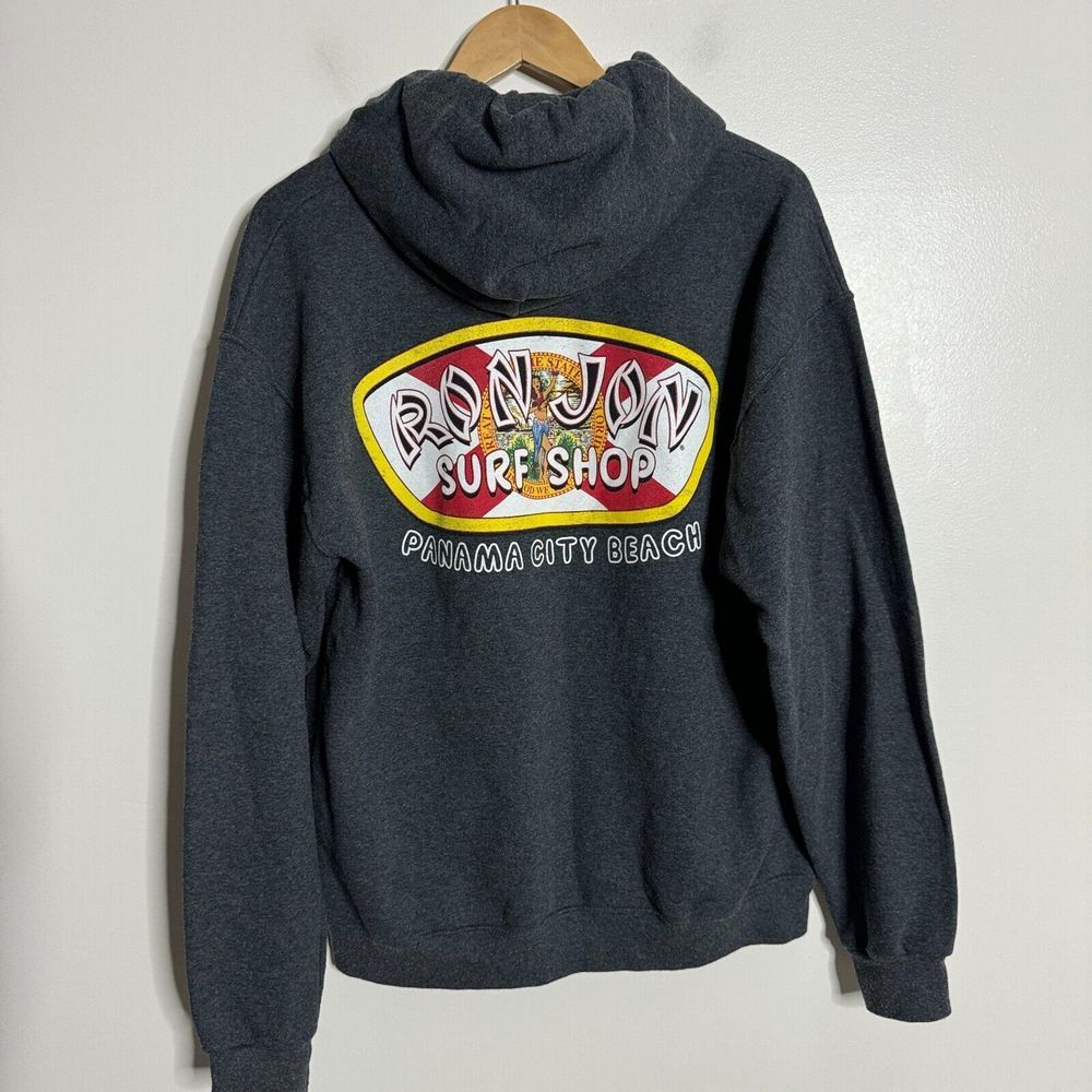 Ron Jon Panama City Sweater‎ Mens Gray Hoodie M Cotton